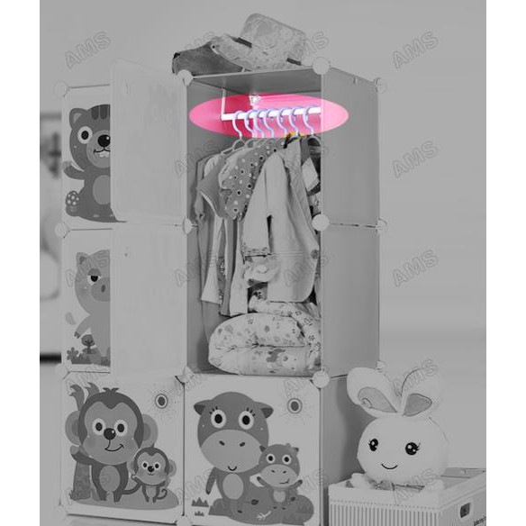 Gantungan besi lemari susun pakaian lemari baju