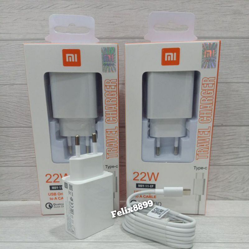 Charger Xiaomi Redmi Type C Note 7 8 8 Pro Note 9 22.5W MDY-11-EP Fast Charging