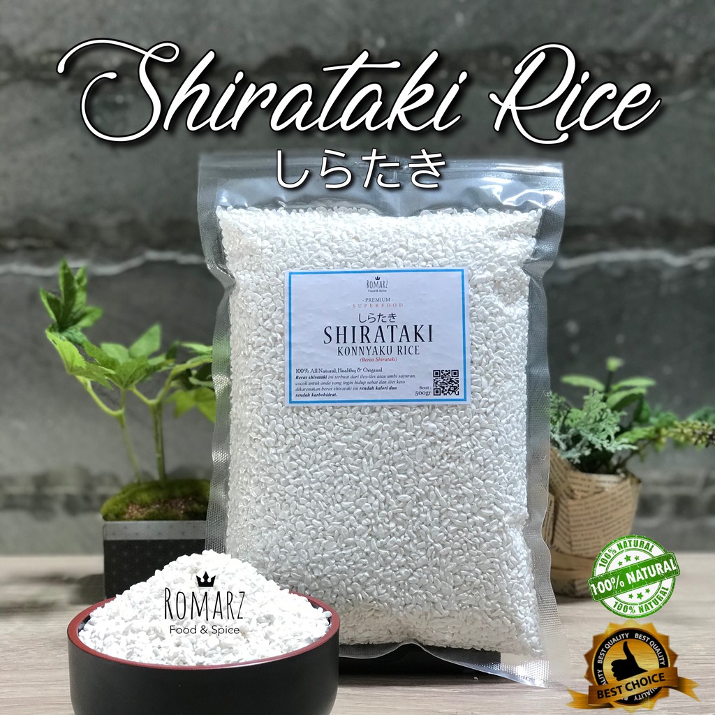 

BERAS SHIRATAKI 20kg | SHIRATAKI RICE BERAS KONNYAKU RICE 20kg