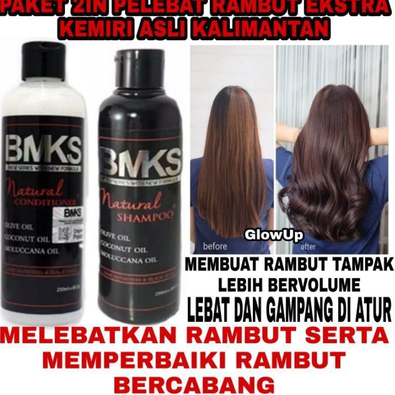 [COD] Paket 2in1 BMKS Shampo + Conditioner Perawatan Penumbuh Rambut Rontok AMPUH 100% Original BPOM