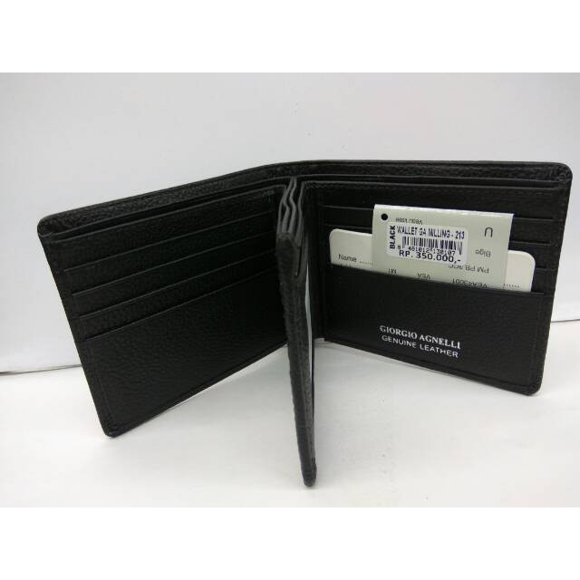Dompet kulit asli original ori pria GA giorgio agnelli tiga dimensi