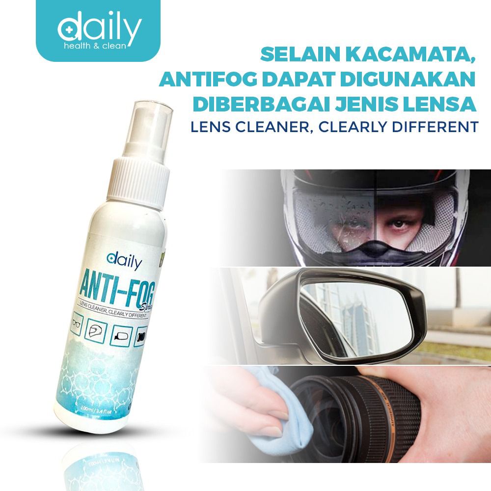 Cairan pembersih kacamata anti embun Anti fog Lens Cleaner 100ml