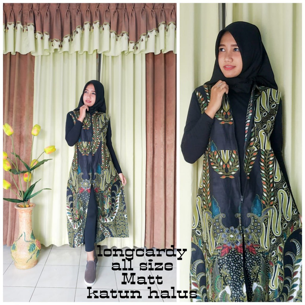 Outer batik / longcardi / cardingan / outer batik truntrum