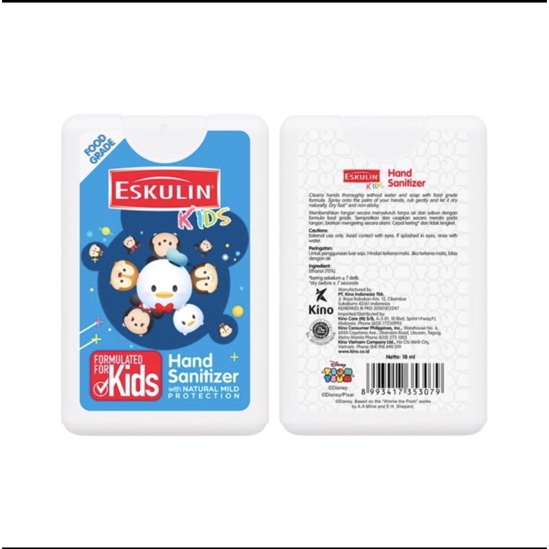 Eskulin Kids Hand Sanitizer Tsum Tsum 18 ml