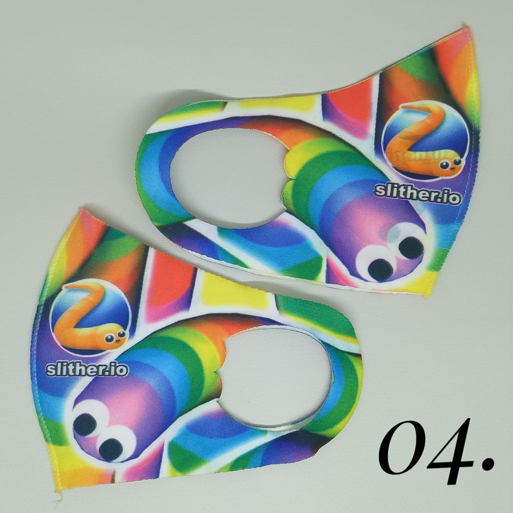 Arnis Masker Anak Non Medis Bahan Scuba Tebal dengan Motif Printing Lucu Bergambar / COD