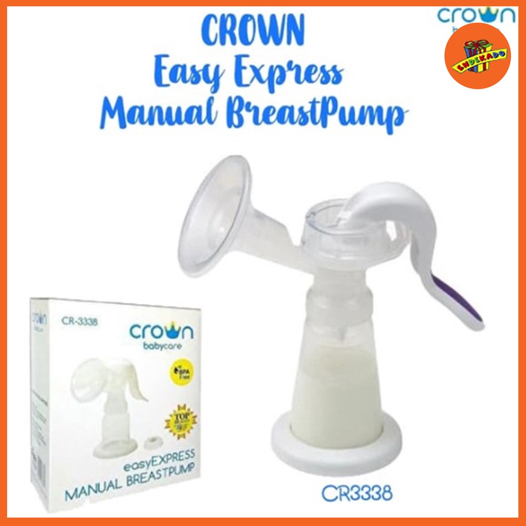 MAKASSAR! CROWN EASY EXPRESS MANUAL BREAST PUMP CR 3338 - Pompa Asi