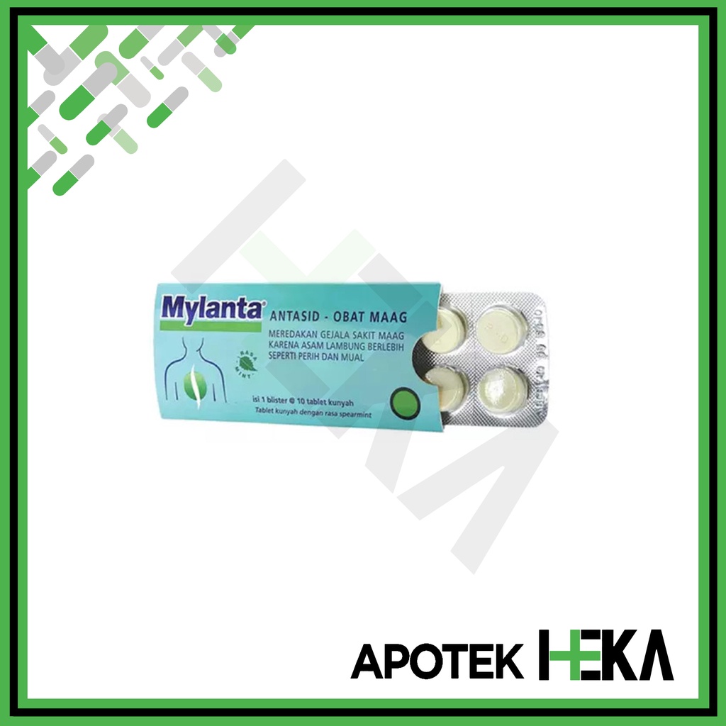 Mylanta Tablet Obat Maag Kembung Strip isi 10 Tablet (SEMARANG)