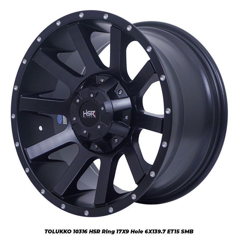 Velg R17 Mobil Pajero Fortuner HSR TOLUKKO 10316 Ring 17 Lebar 9 Inch I Toko Velg Probolinggo