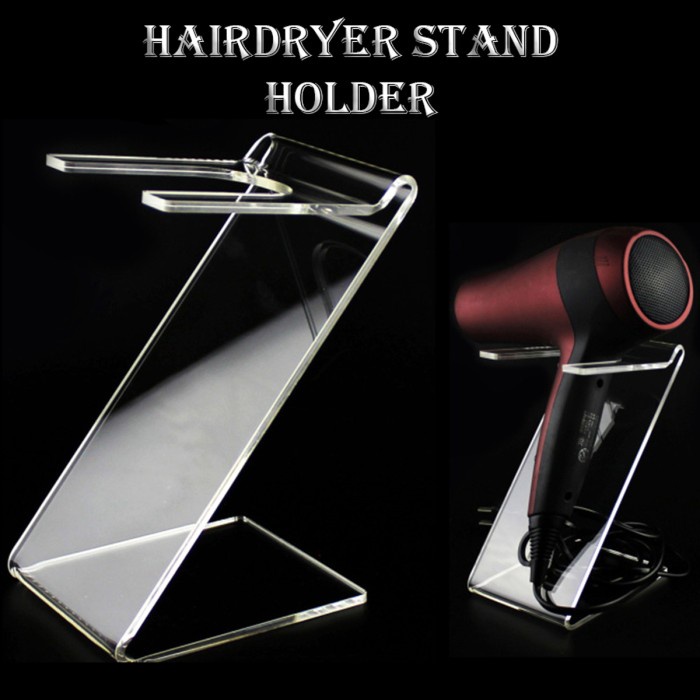 Acrylic Stand Hairdryer - Holder Hair Dryer Tempat Dudukan Akrilik