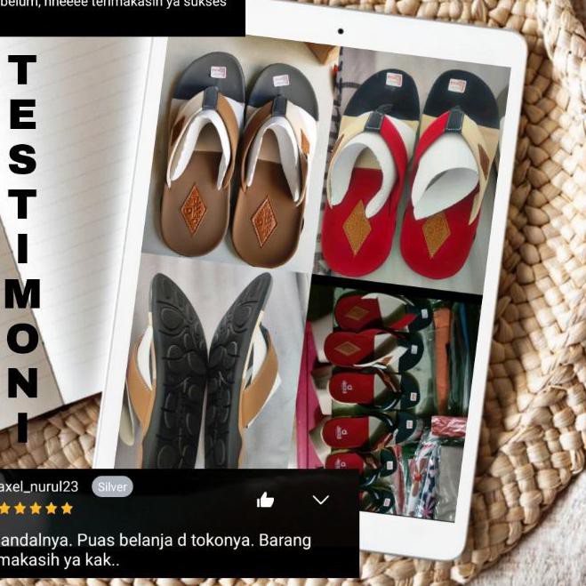 ♖ Jeddi'HW 01/ SeNDAL jepit kekinian distro cowok casual murah /Sandal japit pria keren ○