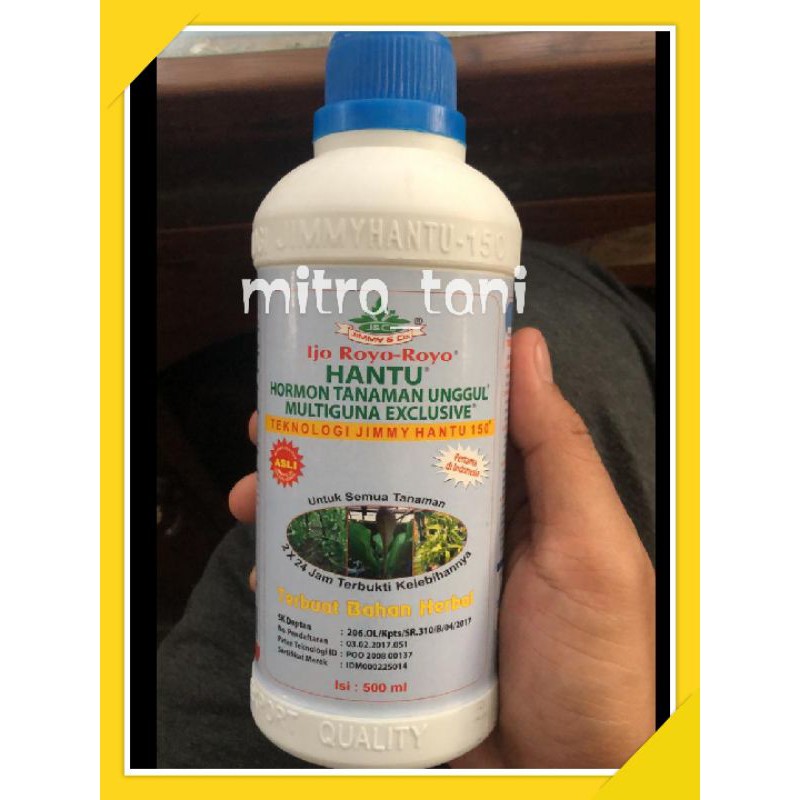 zpt organik dan hormon tanaman unggul JIMMY HANTU IJO ROYO-ROYO 500ml tutup biru