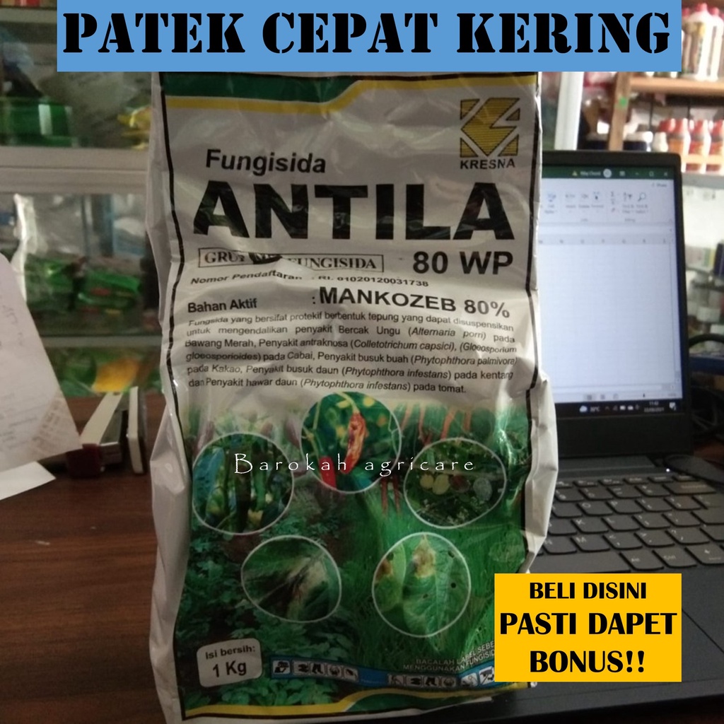 Fungisida ANTILA Mankozeb 80% 1 kg dan 500 gram