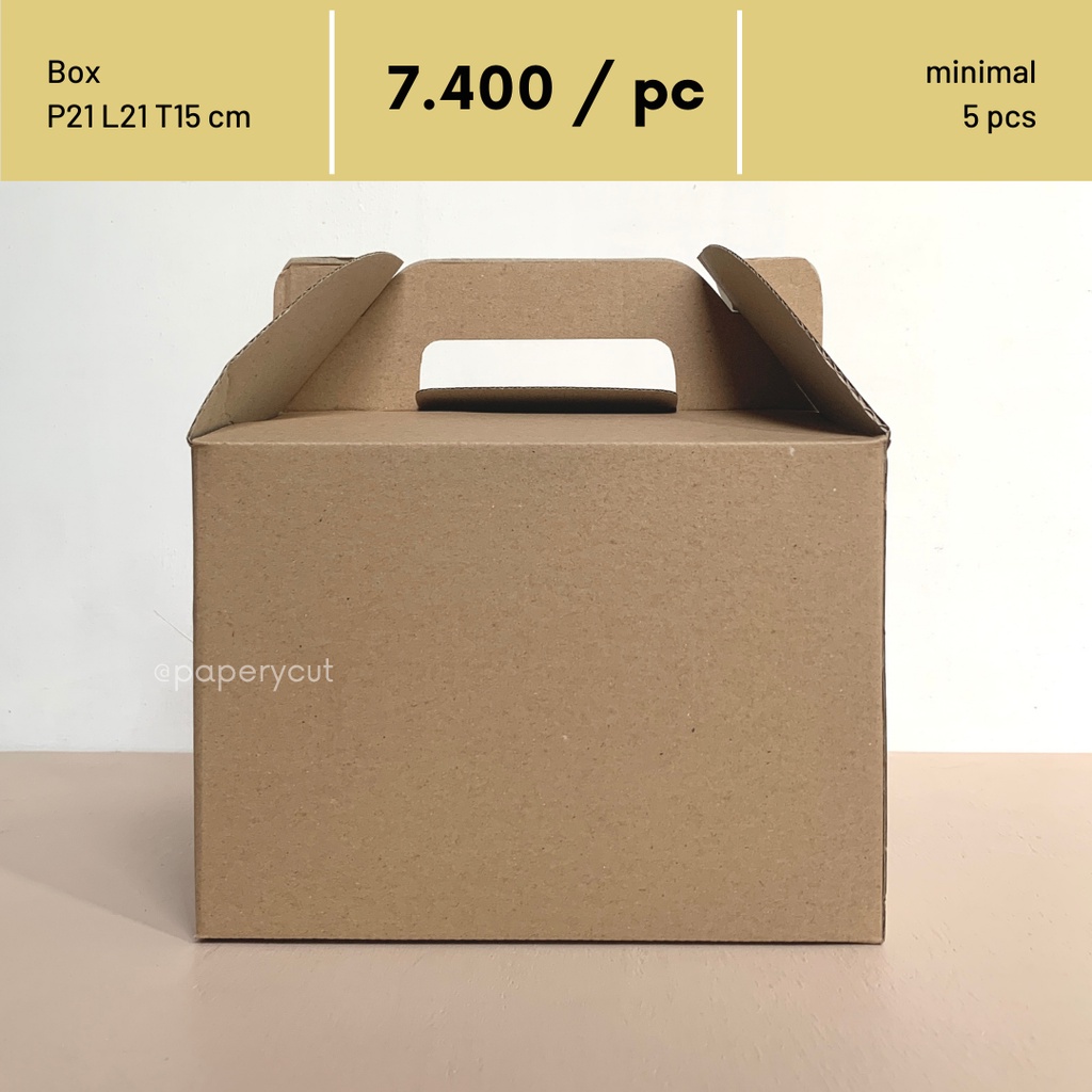 

Kardus Dusbox Box Packaging Kue Kering Cookies Toples P 21 L 21 T 15 cm