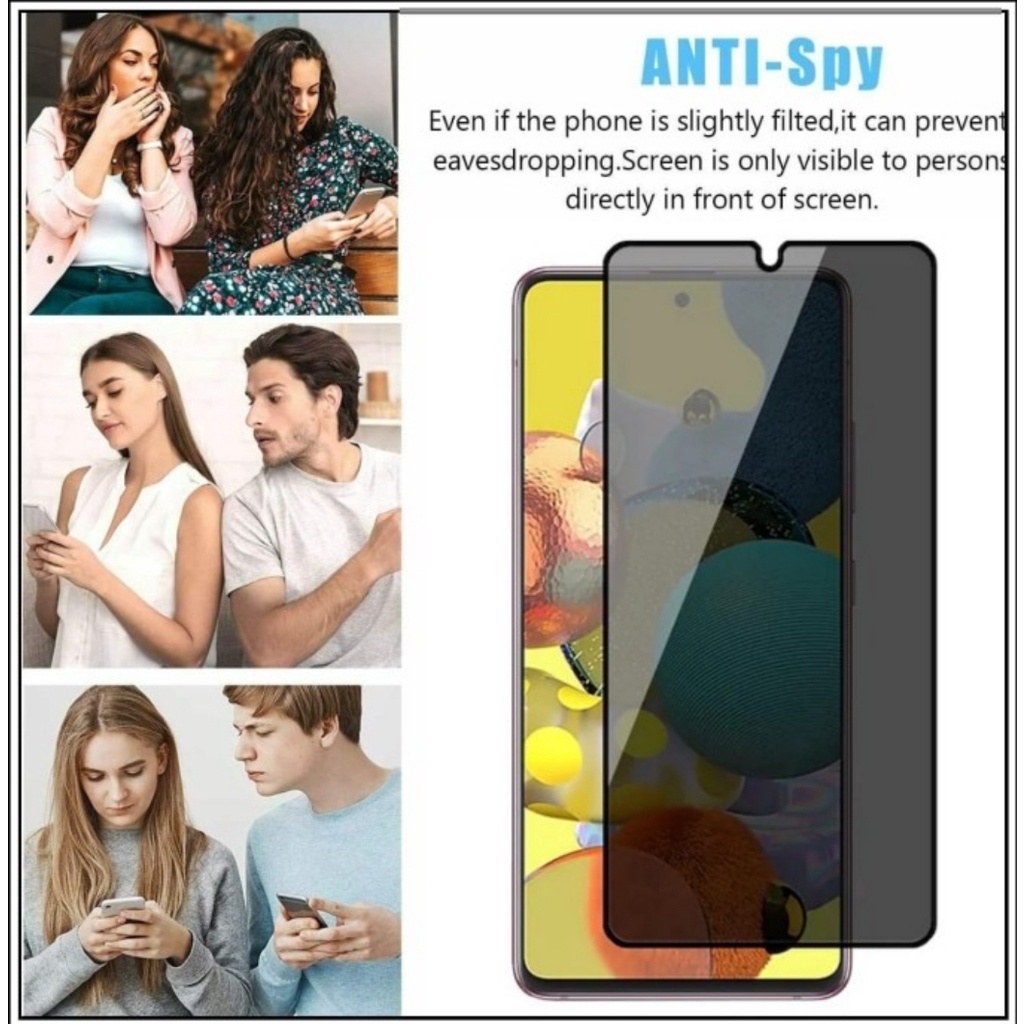 tempered glass anti spy privacy POCO F3 F4 X3 GT M3 M4 PRO M5 Xiaomi Redmi note 9 10 Pro anti gores kaca