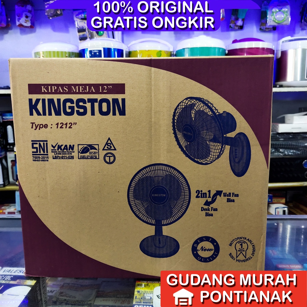 Kipas Angin Meja Plastik Yasaka / Kingstone 12inch 12&quot; Angin kencang