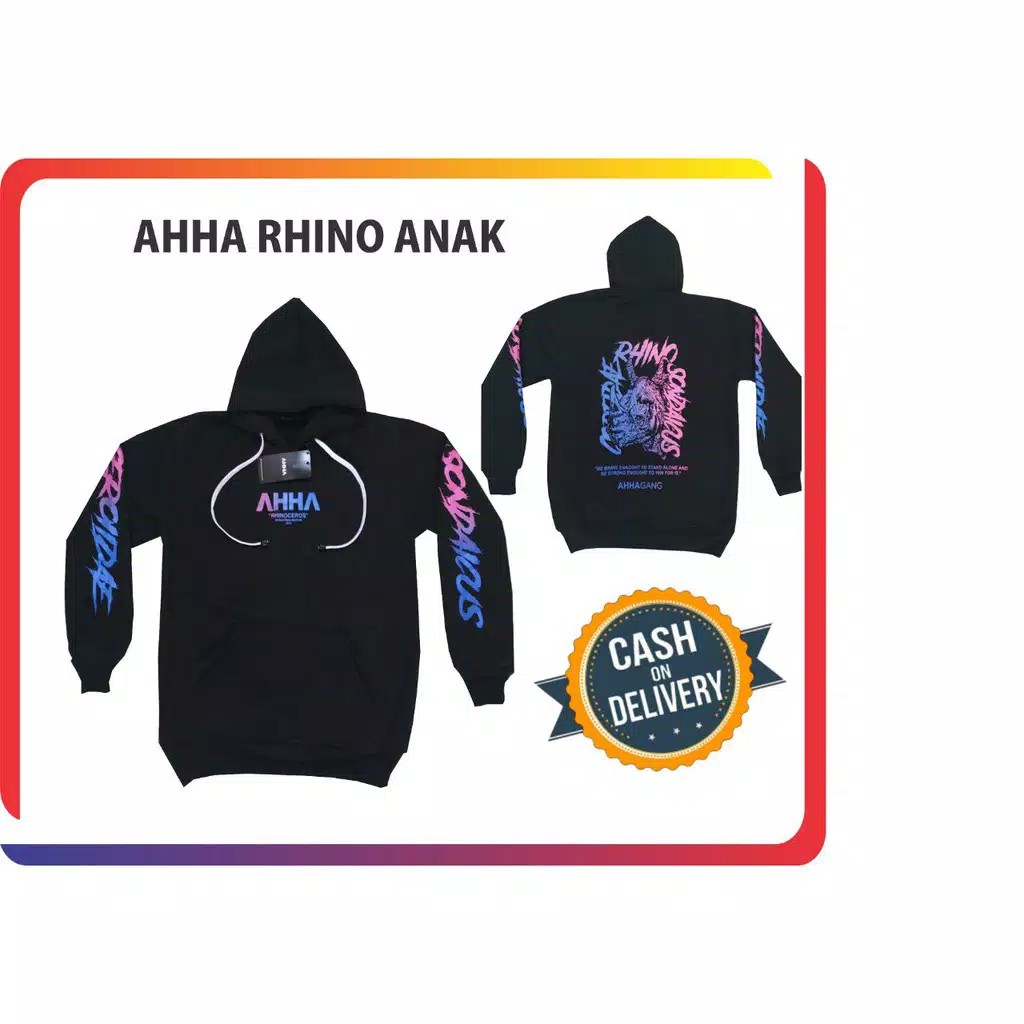Sweater Jaket AHHA Kids / Hoodie AHHA Barong Bali Kids  Usia 6-12 Tahun