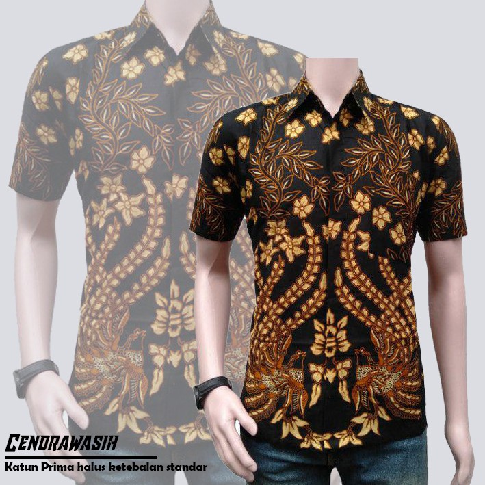 Baju Kemeja Hem Batik Atasan Pria Batik Seragaman Formal Kantor Uniform RNZ