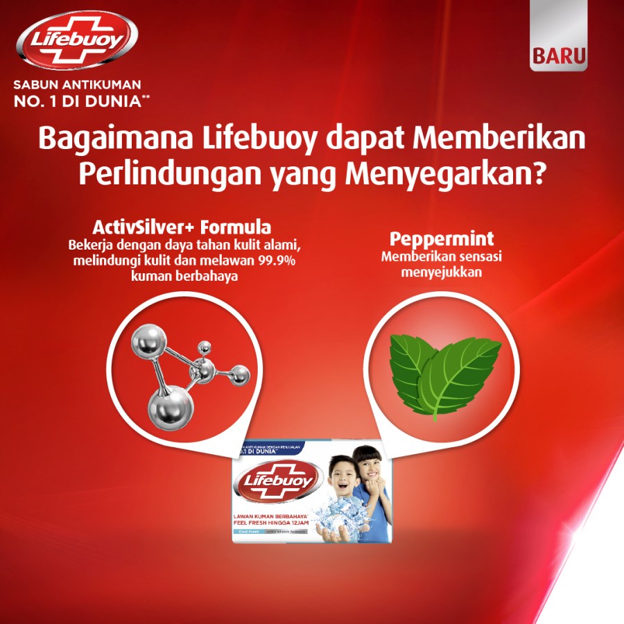 LIFEBUOY COOL FRESH ANTIBACTERIAL BODY WASH 400ml REFILL - Sabun Cair