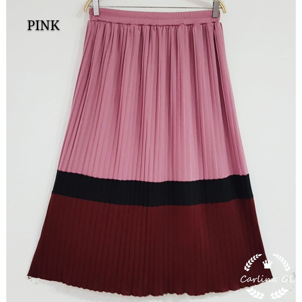 ROK MIX 3 WARNA PLISKET CARLINA