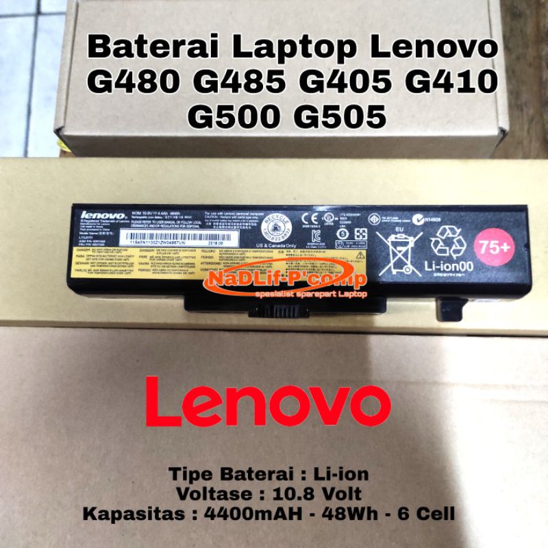 Batre Baterai Laptop Lenovo G480 G485 G405 G410 G500 G505 Original