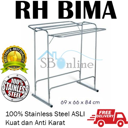 Jemuran Handuk Stainless Steel - RH BIMA - Anti Karat