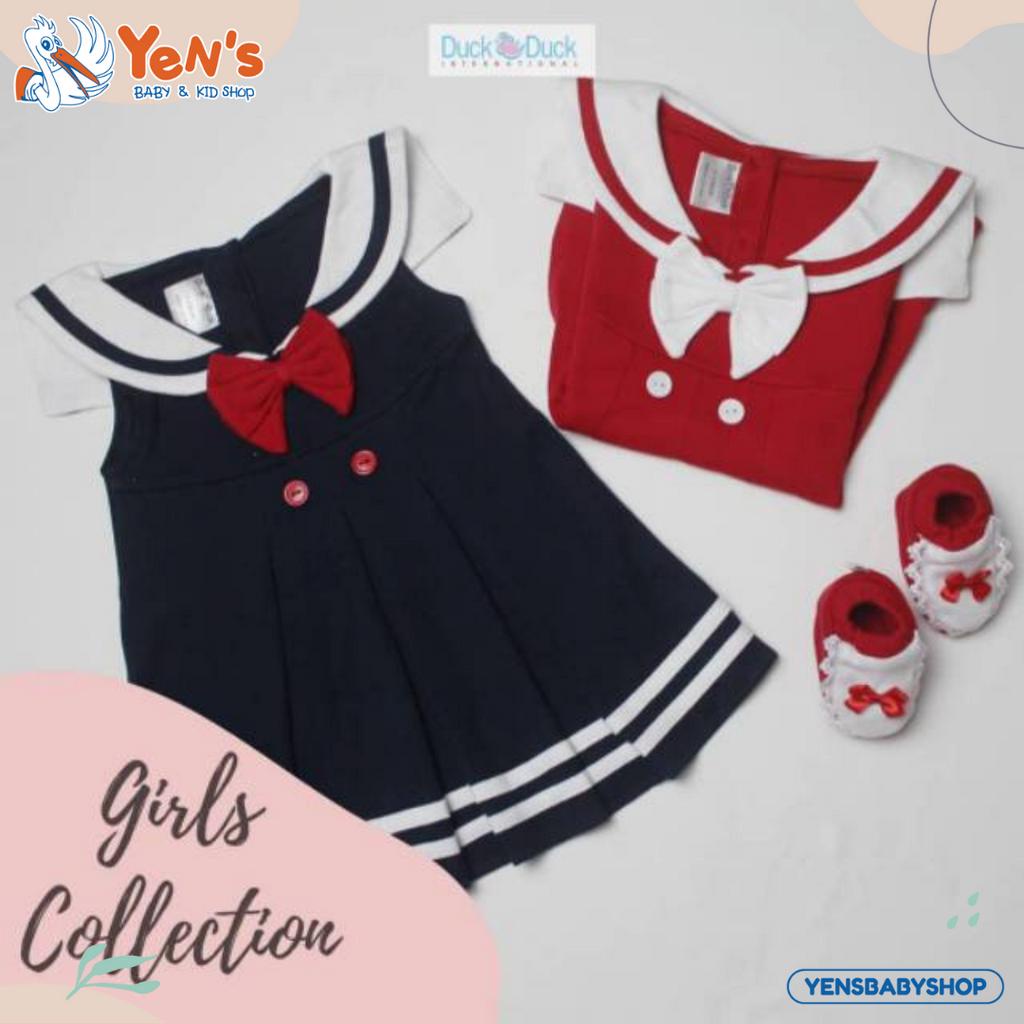 Pakaian bayi Dress bayi Baju Pesta Baby Sailor Baju duck duck Pakaian anak barnded