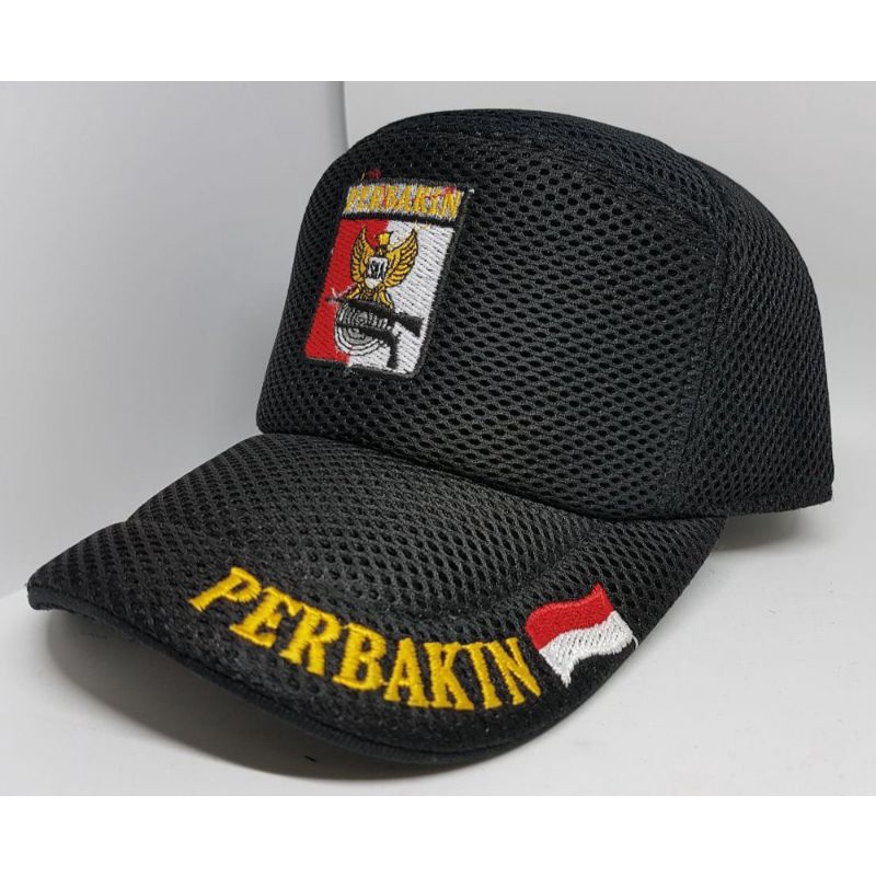 Topi Logo Bordir Perbakin pria dewasa Topi Kerja Perbakin