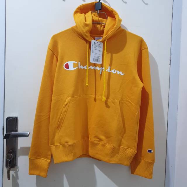 Hoodie Champion Script Yellow | Original