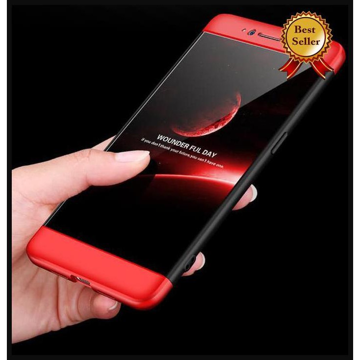 Oppo R7S R7Sf Full Cover Case Casing Hp Ultra Thin Slim Hardcase 360 - R7S, Black Best Seller