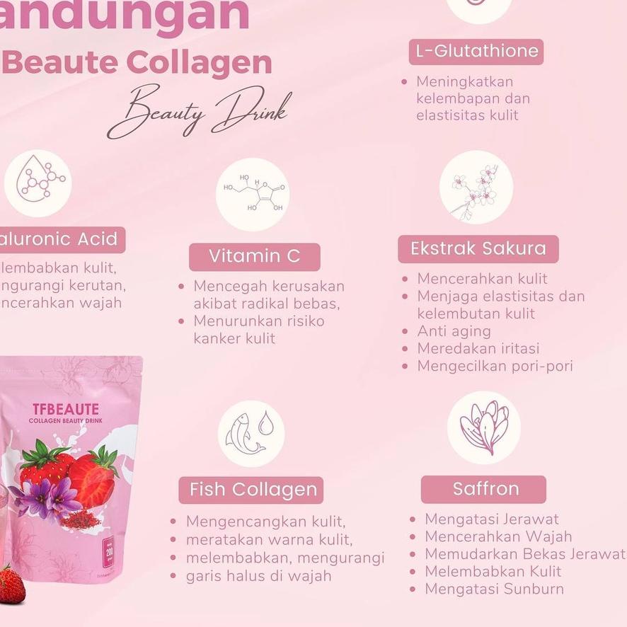 ✤»New Arrival TF BEAUTE DRINK COLLAGEN BPOM 200GR paling murah