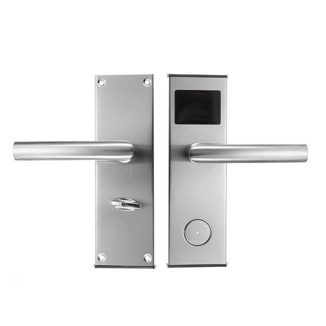 Door Lock With Card H1252 - SILVER [LEFT] Bukaan tangan kiri