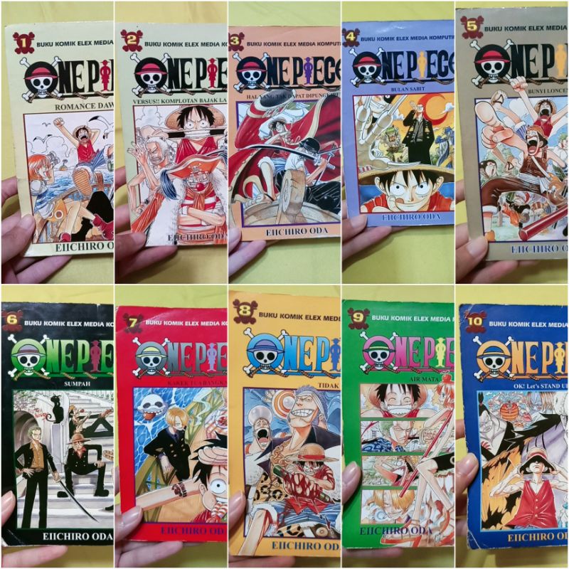 PAKET PRELOVED KOMIK ONE PIECE VOL. 1-10