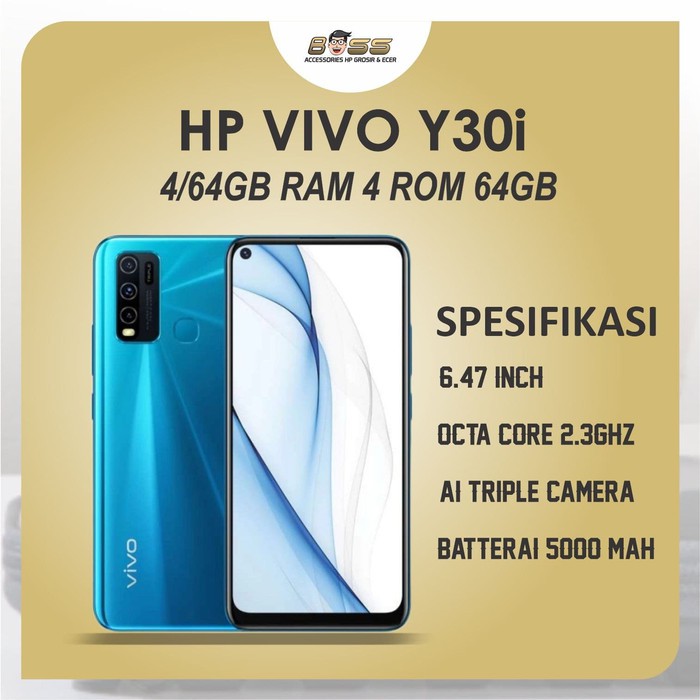 HP VIVO Y30i 4/64GB RAM 4GB ROM 64GB GARANSI RESMI