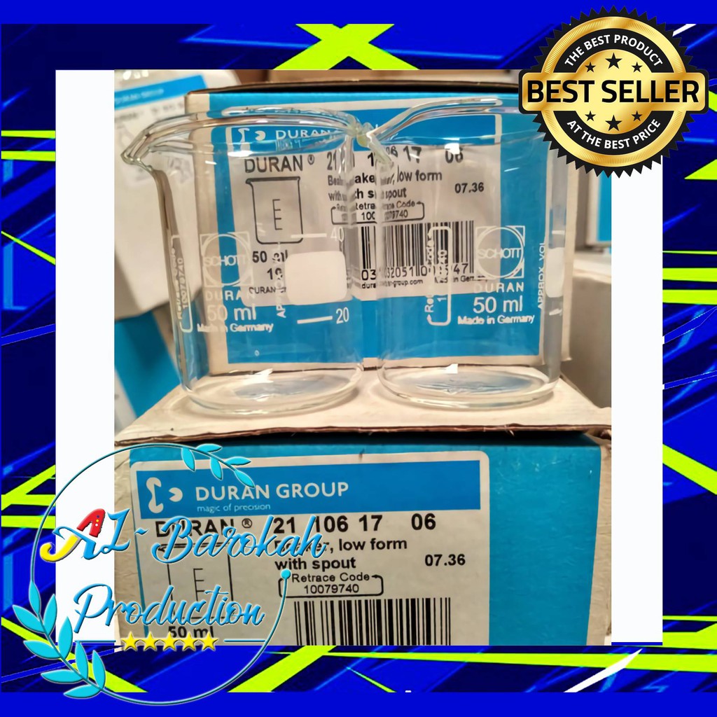 Beaker Glass 50 ml Schott Duran