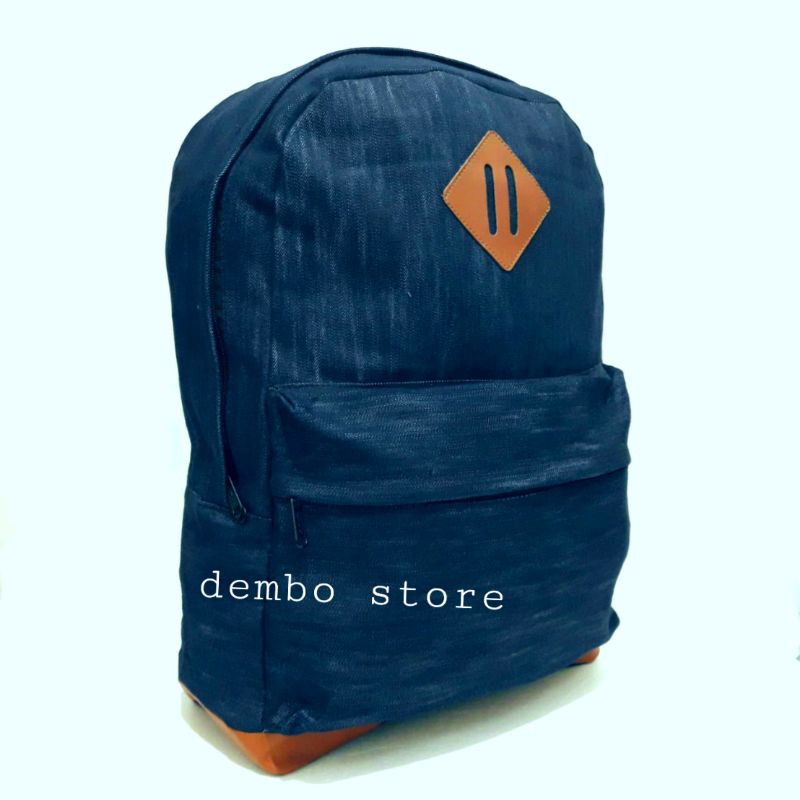 (BLUE JEANS)Tas Ransel Bahan Jeans Tas Punggung Backpack Tas Gendong Tas Pria Ransel Tas Sekolah