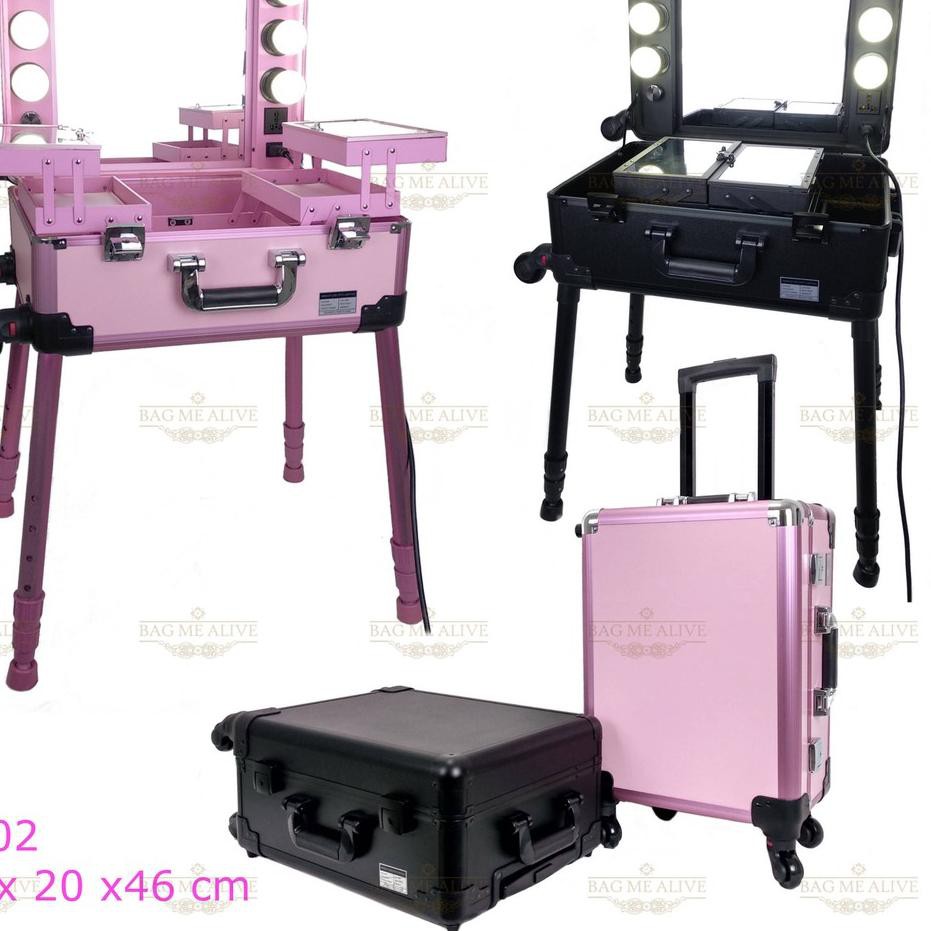 LANGSUNG ATC.. Beauty case / Koper makeup kaca lampu EVELINE #002