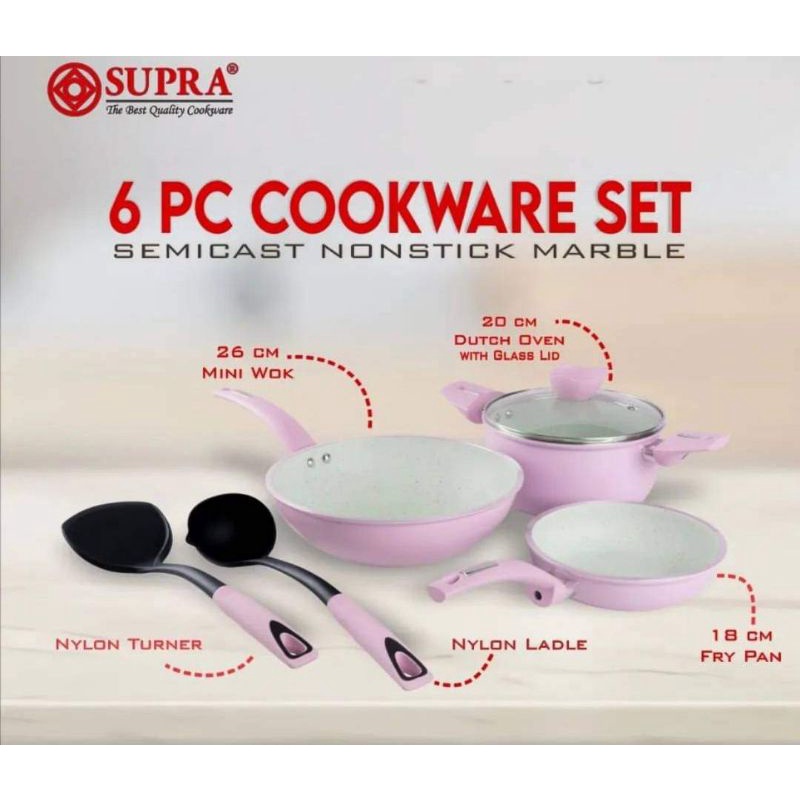 panci supra set 6 cookware