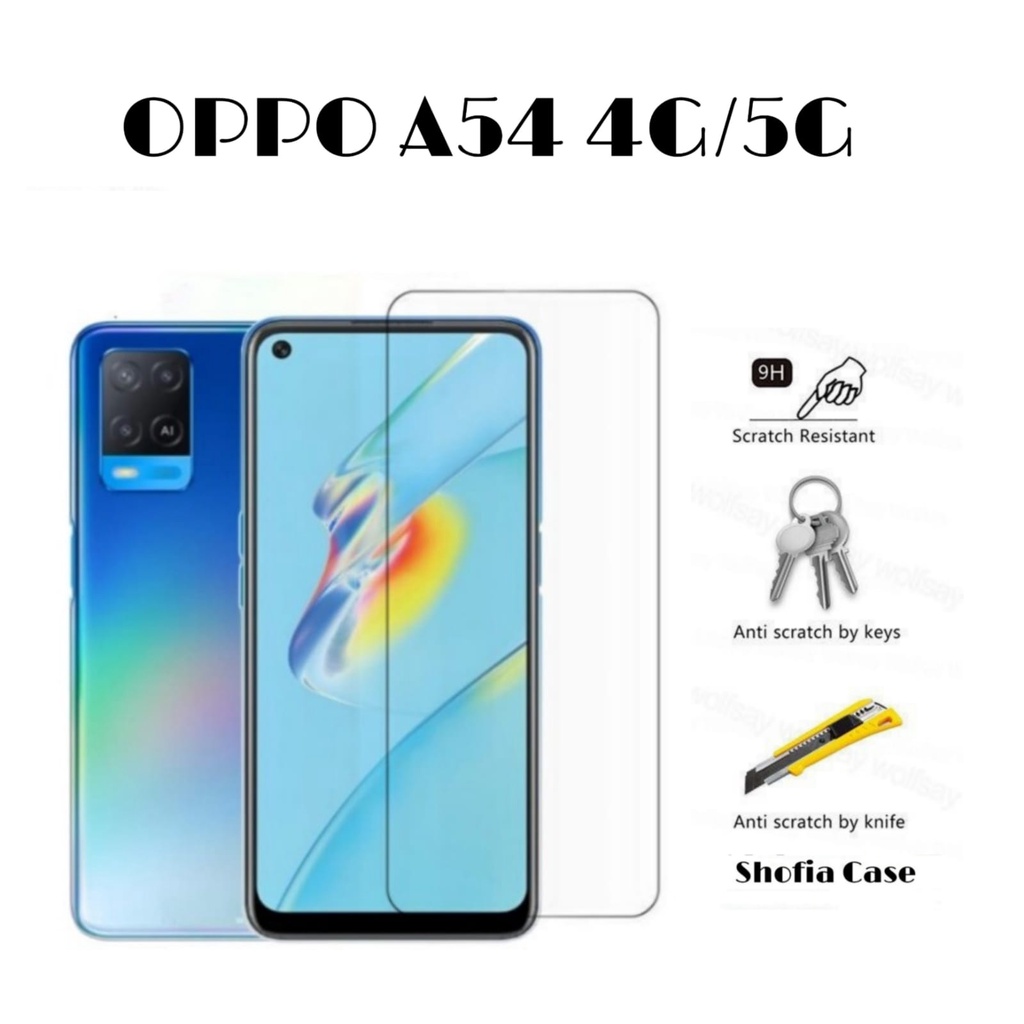 TEMPERED GLASS BENING OPPO A54 A74 4G/5G ANTI GORES KACA FULL LAYAR