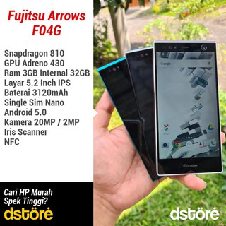 Fujitsu Arrows Nx F 04g F04g 4g Ram 3gb Internal 32gb Original Docomo Shopee Indonesia