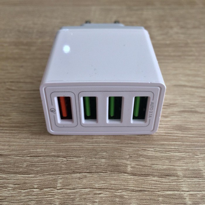 Batok travel charger 4usb port support fast charging 6.2A