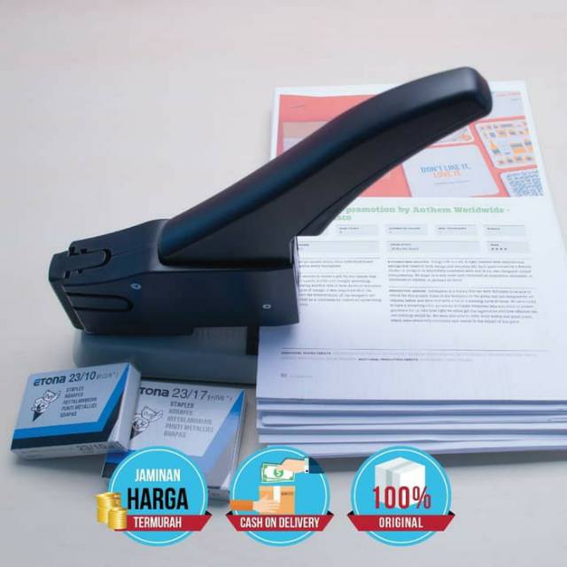 Stapler Etona 260 Heavy Duty / Stapler besar 245 halaman. BONUS ISI 23/17 + 1 BAR 23/24