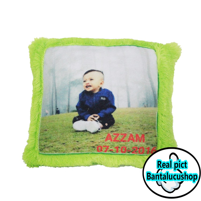 Bantal Sofa Custom Mini Bantal Sofa Bulu foto 30x30 cm