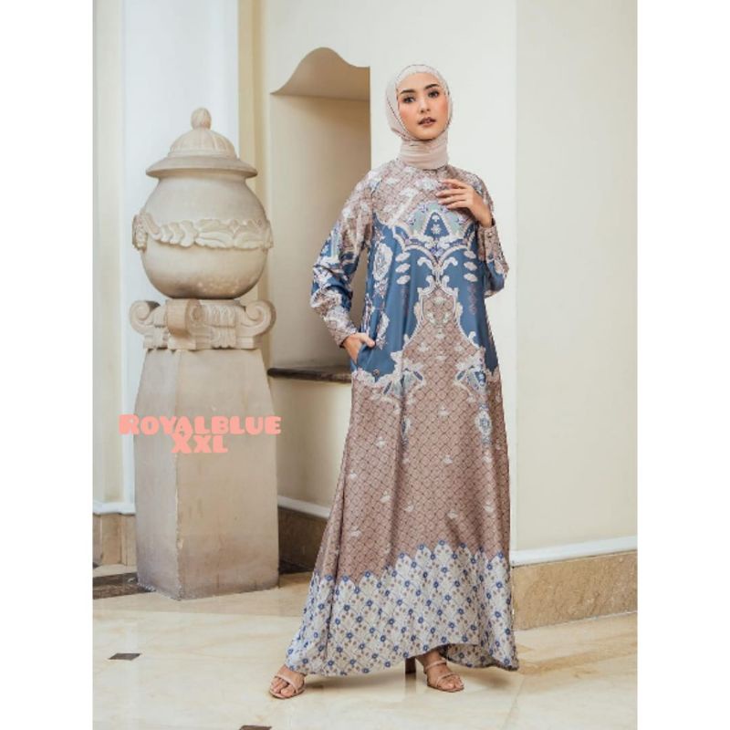 GIYANARA Dress ROYALBLUE XXL Geulis