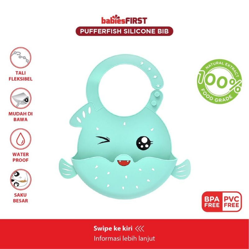 Babiesfrist Pufferfirs Silicone Baby BIB