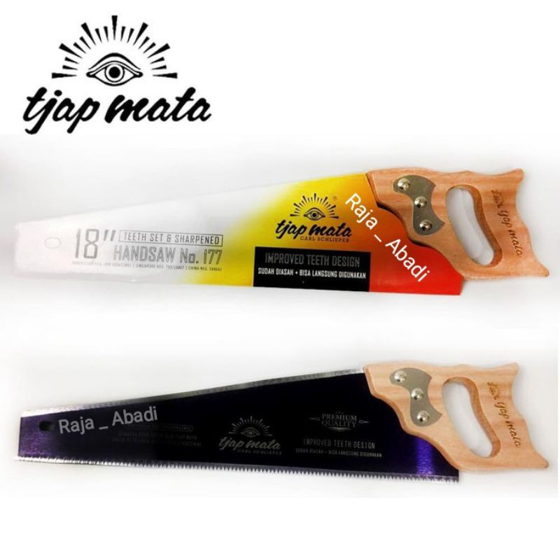 GERGAJI TJAP MATA LANGSUNG SIAP PAKAI - gergaji / graji / pemotong kayu cap mata