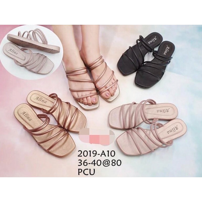 SANDAL IMPORT JELLY SLOP TALI RANCANG/SANDAL SLOP KABEL