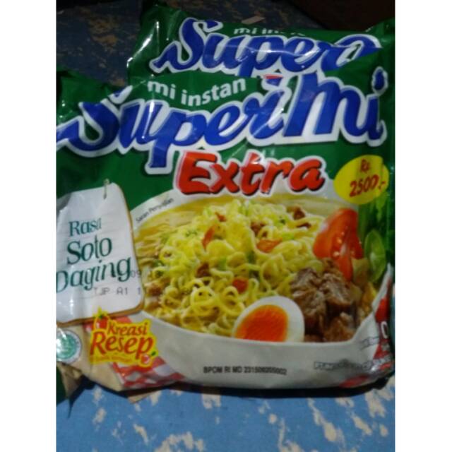 Supermie Extra  rasa soto daging