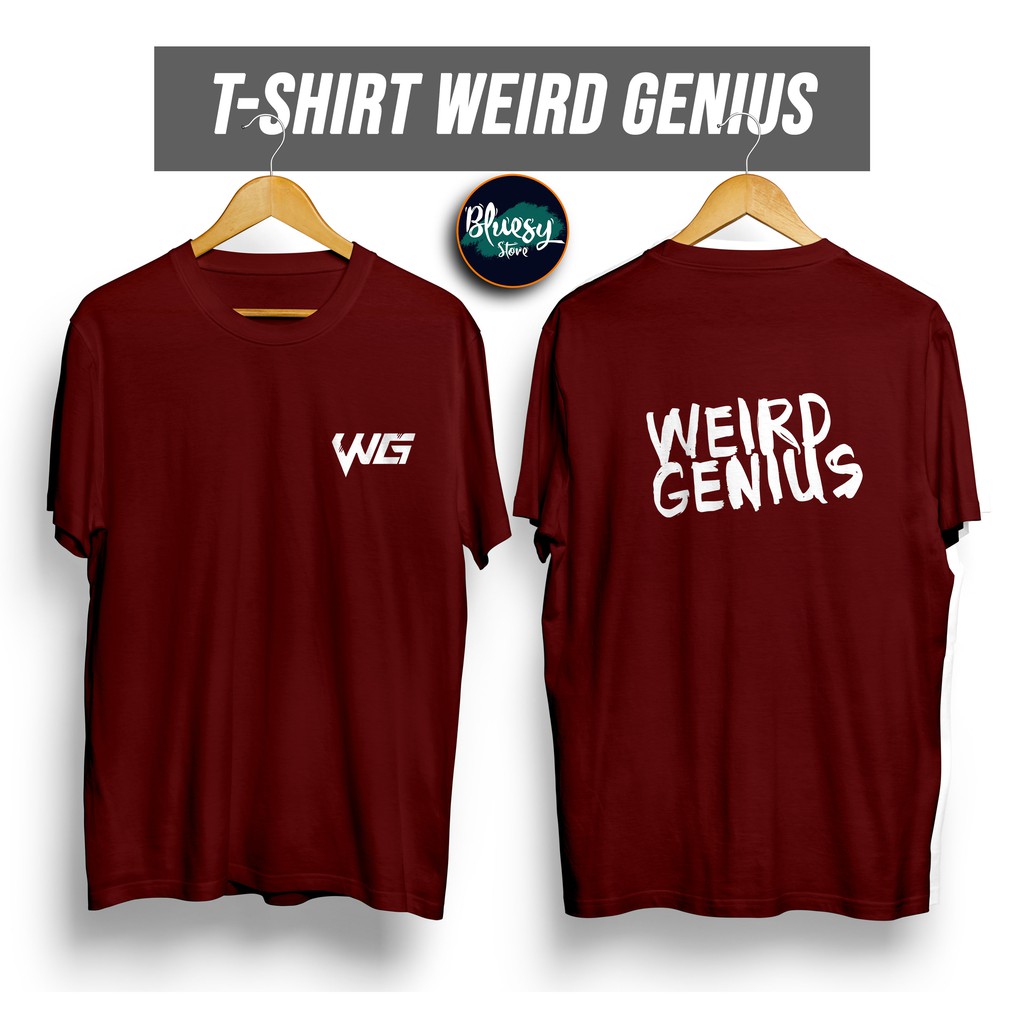 Kaos WEIRD GENIUS LATHI EDM YB REZA ARAP EKA GUSTIWANA / TSHIRD WEIRD GENIUS LATHI