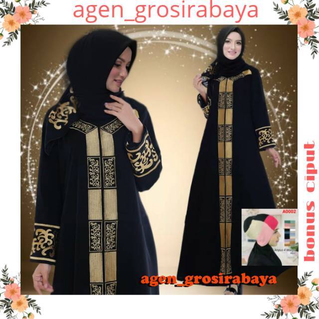 ABAYA BORDIR KLASIK ABAYA MURAH ABAYA ARAB ABAYA HITAM DREES MUSLIM TERLARIS PUSAT ABAYA