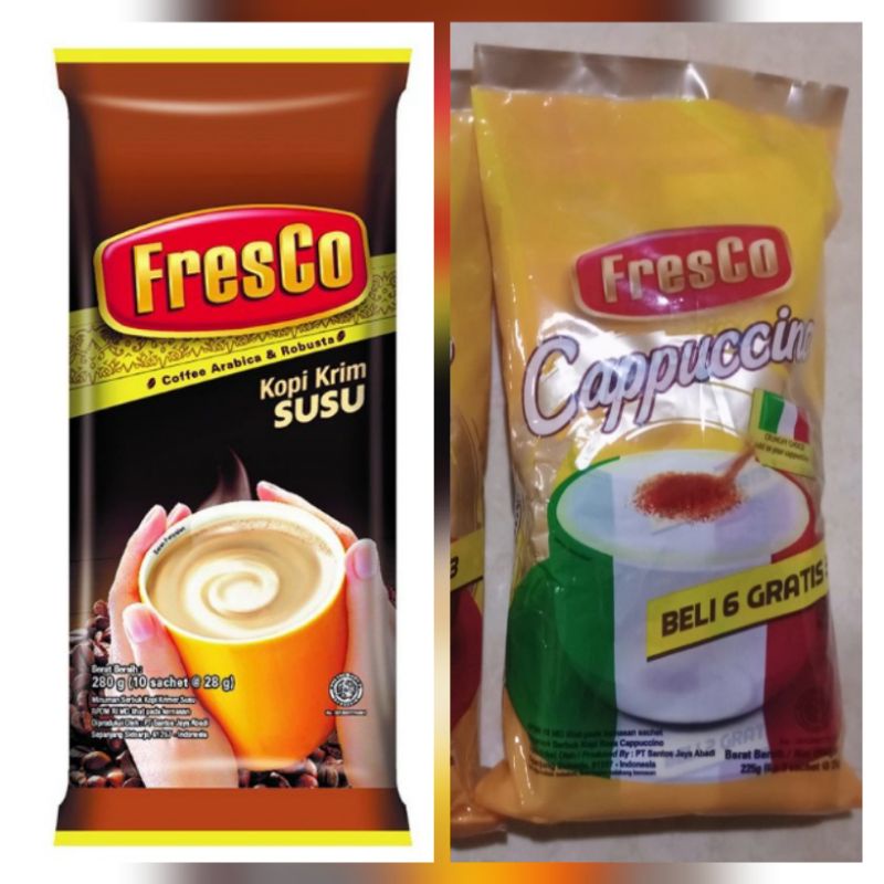 

Kopi Krim Susu Fresco 10 sachet